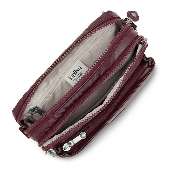 Bolsos Cruzados Kipling Abanu Multi Metallic Convertible Vino | MX 1029OK